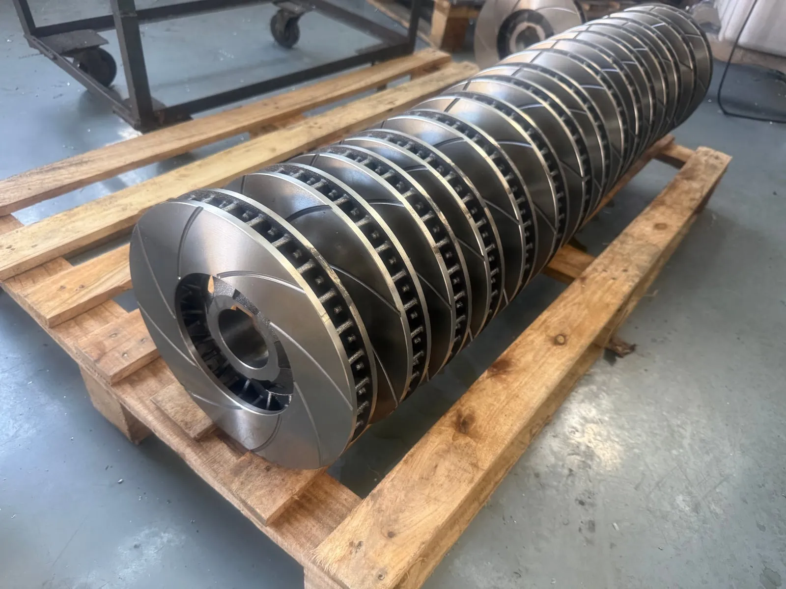 Brake discs ready to ship
